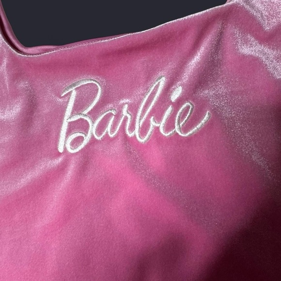 Forever 21 Barbie Pink Velvet Cosplay Halloween Mini Dress Women’s Medium NWT - Picture 6 of 9